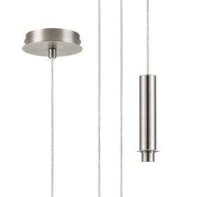 D1052SN  Wick 5m Single Pendant (FRAME ONLY), 1 x G9, Satin Nickel